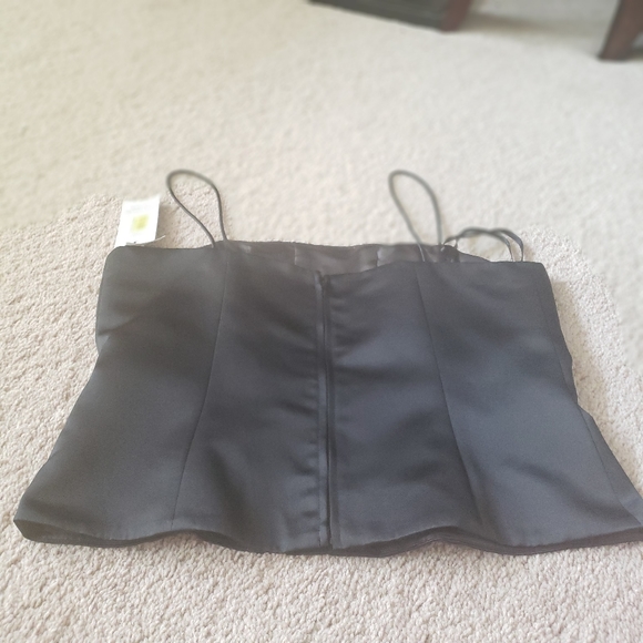 Crop floral bustier gems down the spine - Picture 5 of 5